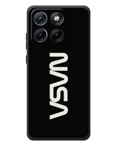 Чехол для Motorola Edge 70 Fusion с картинкой «NASA — вертикальный логотип» Чехол для Motorola Edge 70 Fusion с картинкой «NASA — вертикальный логотип»