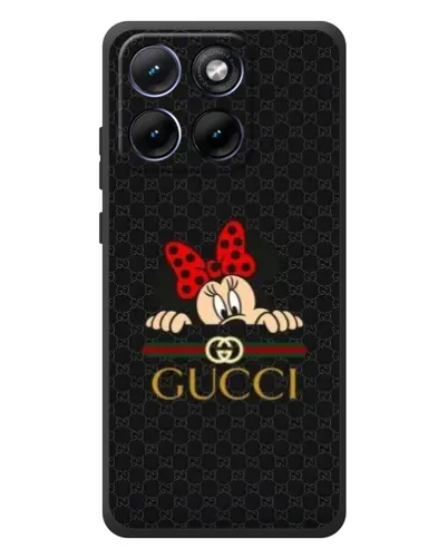 Чехол для Motorola Edge 70 Fusion с картинкой «Минни Маус Gucci — черный» Чехол для Motorola Edge 70 Fusion с картинкой «Минни Маус Gucci — черный»