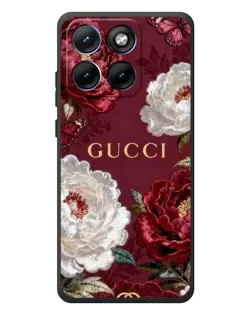 Чехол для Motorola Edge 70 Fusion с картинкой «Gucci — бордовые розы» Чехол для Motorola Edge 70 Fusion с картинкой «Gucci — бордовые розы»