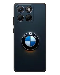 Чехол для Motorola Edge 70 Fusion с картинкой «Логотип BMW — минимализм»