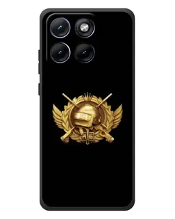 Чехол для Motorola Edge 70 Fusion с картинкой «PUBG — оранжевый градиент»
