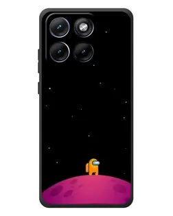Чехол для Motorola Edge 70 Fusion с картинкой «Одинокий герой на планете»