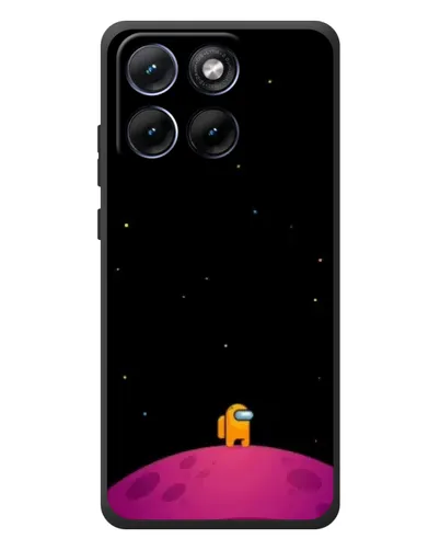 Чехол для Motorola Edge 70 Fusion с картинкой «Одинокий герой на планете»