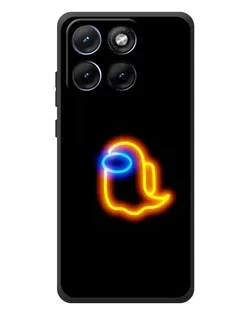 Чехол для Motorola Edge 70 Fusion с картинкой «Among Us неоновое сияние»