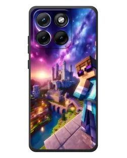 Чехол для Motorola Edge 70 Fusion с картинкой «Стив и космос»