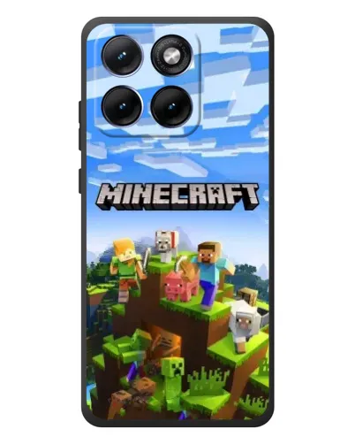Чехол для Motorola Edge 70 Fusion с картинкой «Minecraft классический мир»