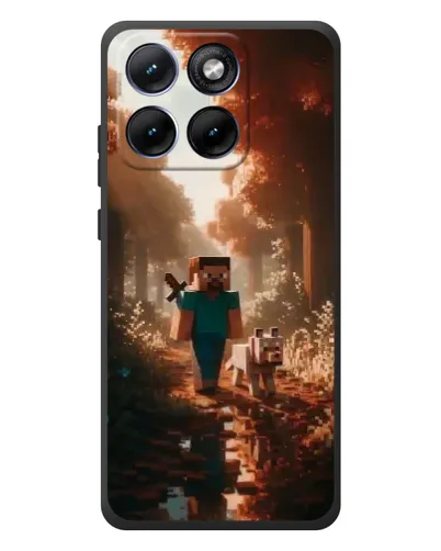 Чехол для Motorola Edge 70 Fusion с картинкой «Стив в лесу»