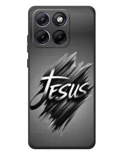 Чехол для Motorola Edge 70 Fusion с картинкой «Надпись Jesus Graffiti»