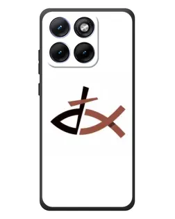 Чехол для Motorola Edge 70 Fusion с картинкой «Рыба и крест»
