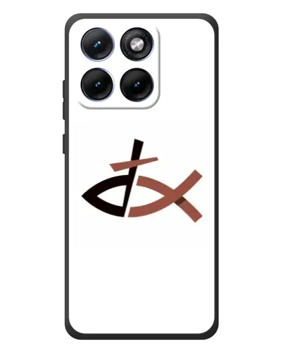 Чехол для Motorola Edge 70 Fusion с картинкой «Рыба и крест»