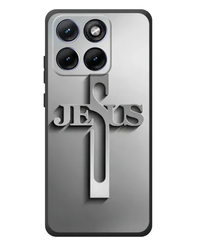 Чехол для Motorola Edge 70 Fusion с картинкой «Металлический крест Jesus» Чехол для Motorola Edge 70 Fusion с картинкой «Металлический крест Jesus»
