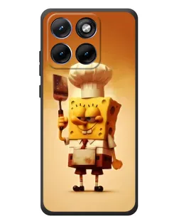 Чехол для Motorola Edge 70 Fusion с картинкой «Губка Боб повар»