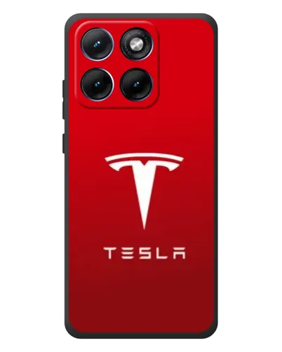 Чехол для Motorola Edge 70 Fusion с картинкой «Tesla Red Classic»