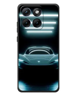 Чехол для Motorola Edge 70 Fusion с картинкой «Tesla в неоне» Чехол для Motorola Edge 70 Fusion с картинкой «Tesla в неоне»