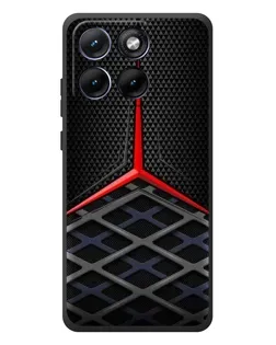 Чехол для Motorola Edge 70 Fusion с картинкой «Mercedes Carbon Grid»