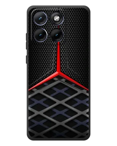 Чехол для Motorola Edge 70 Fusion с картинкой «Mercedes Carbon Grid»