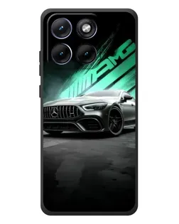 Чехол для Motorola Edge 70 Fusion с картинкой «Темный Mercedes AMG»