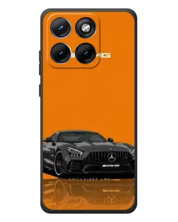 Чехол для Motorola Edge 70 Fusion с картинкой «Оранжевый Mercedes AMG»