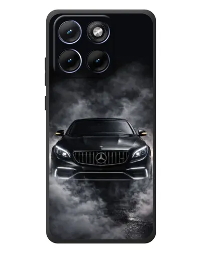 Чехол для Motorola Edge 70 Fusion с картинкой «Mercedes в дыму»