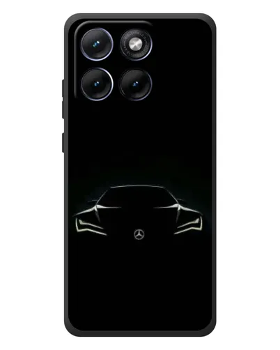 Чехол для Motorola Edge 70 Fusion с картинкой «Mercedes — силуэт авто» Чехол для Motorola Edge 70 Fusion с картинкой «Mercedes — силуэт авто»
