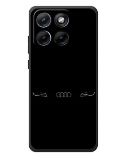 Чехол для Motorola Edge 70 Fusion с картинкой «Audi — световой подпись»