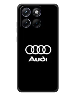 Чехол для Motorola Edge 70 Fusion с картинкой «Классическое лого Audi»
