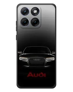 Чехол для Motorola Edge 70 Fusion с картинкой «Audi — градиентный контур»