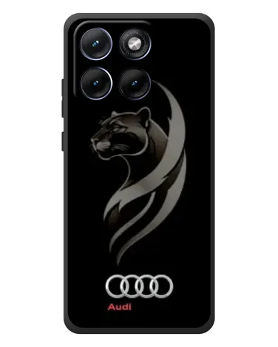 Чехол для Motorola Edge 70 Fusion с картинкой «Графика — пантера и Audi» Чехол для Motorola Edge 70 Fusion с картинкой «Графика — пантера и Audi»