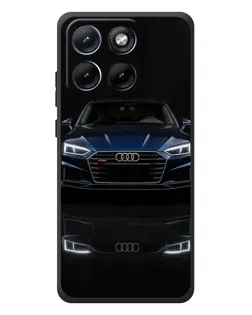 Чехол для Motorola Edge 70 Fusion с картинкой «Audi — ночное отражение»