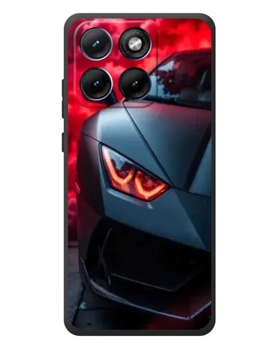 Чехол для Motorola Edge 70 Fusion с картинкой «Lamborghini красное сияние»