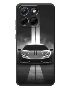 Чехол для Motorola Edge 70 Fusion с картинкой «Lamborghini симметрия дорог»