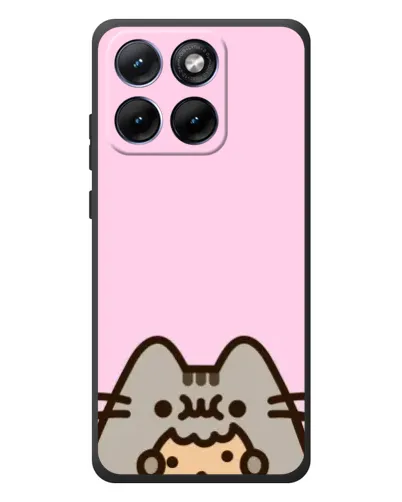 Чехол для Motorola Edge 70 Fusion с картинкой «Pusheen и печенье»
