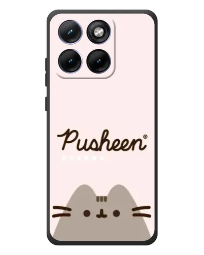 Чехол для Motorola Edge 70 Fusion с картинкой «Pusheen логотип»