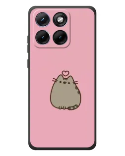 Чехол для Motorola Edge 70 Fusion с картинкой «Pusheen сердце»