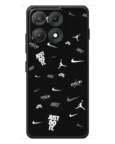 Чехол для Motorola Edge 70 Max с картинкой «Nike Black Pattern» Чехол для Motorola Edge 70 Max с картинкой «Nike Black Pattern»