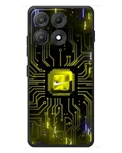 Чехол для Motorola Edge 70 Max с картинкой «Nike — золотая искра» Чехол для Motorola Edge 70 Max с картинкой «Nike — золотая искра»