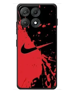 Чехол для Motorola Edge 70 Max с картинкой «Красные брызги Nike» Чехол для Motorola Edge 70 Max с картинкой «Красные брызги Nike»