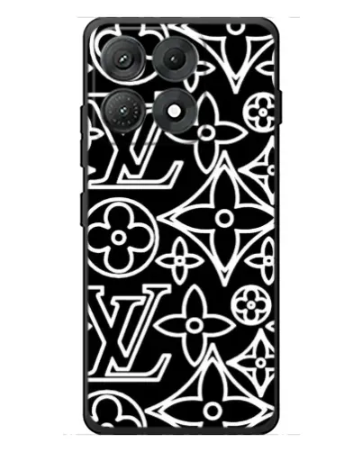 Чехол для Motorola Edge 70 Max с картинкой «Черно-белый узор LV» Чехол для Motorola Edge 70 Max с картинкой «Черно-белый узор LV»