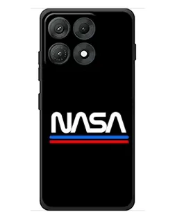Чехол для Motorola Edge 70 Max с картинкой «NASA — классика Red Blue»