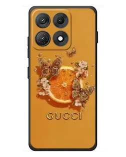 Чехол для Motorola Edge 70 Max с картинкой «Gucci — золотые бабочки» Чехол для Motorola Edge 70 Max с картинкой «Gucci — золотые бабочки»