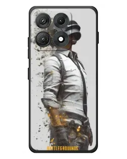 Чехол для Motorola Edge 70 Max с картинкой «PUBG — боец в пыли»
