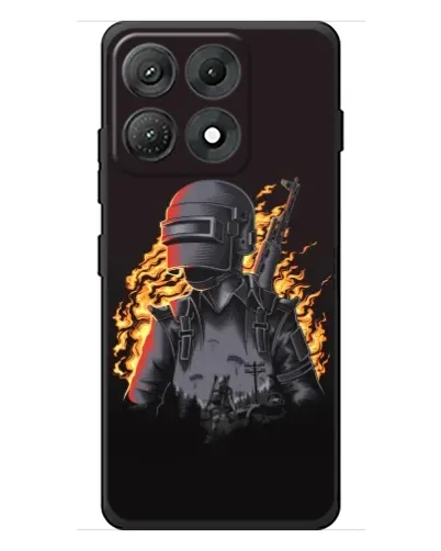 Чехол для Motorola Edge 70 Max с картинкой «PUBG — огненный силуэт» Чехол для Motorola Edge 70 Max с картинкой «PUBG — огненный силуэт»