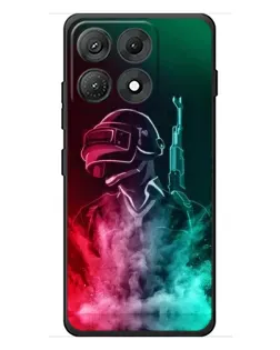 Чехол для Motorola Edge 70 Max с картинкой «PUBG — огненный воин»