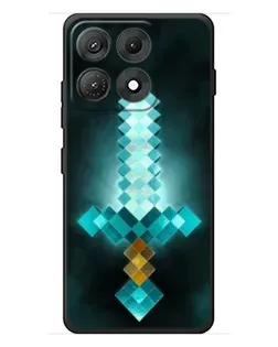 Чехол для Motorola Edge 70 Max с картинкой «Алмазный меч неон» Чехол для Motorola Edge 70 Max с картинкой «Алмазный меч неон»