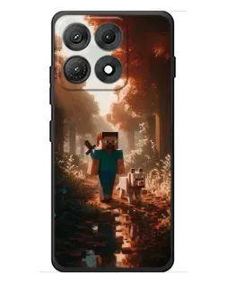 Чехол для Motorola Edge 70 Max с картинкой «Стив в лесу» Чехол для Motorola Edge 70 Max с картинкой «Стив в лесу»