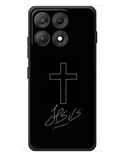 Чохол для Motorola Edge 70 Max з картинкою «Графічний хрест Jesus»