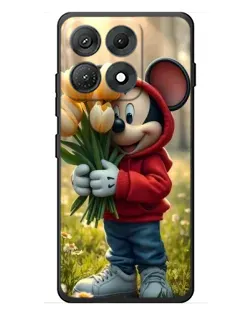 Чехол для Motorola Edge 70 Max с картинкой «Микки с тюльпанами» Чехол для Motorola Edge 70 Max с картинкой «Микки с тюльпанами»