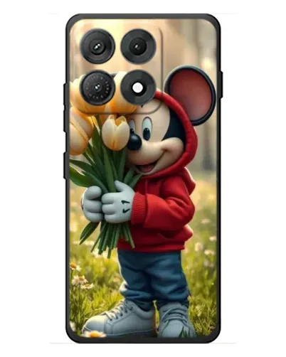 Чехол для Motorola Edge 70 Max с картинкой «Микки с тюльпанами» Чехол для Motorola Edge 70 Max с картинкой «Микки с тюльпанами»