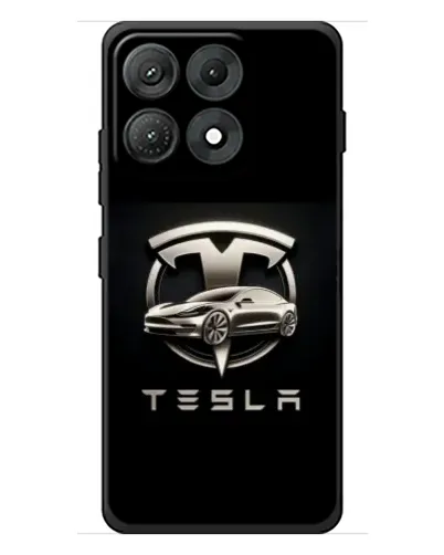 Чехол для Motorola Edge 70 Max с картинкой «Tesla — серебристое авто» Чехол для Motorola Edge 70 Max с картинкой «Tesla — серебристое авто»