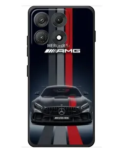 Чехол для Motorola Edge 70 Max с картинкой «Mercedes — белый карбон» Чехол для Motorola Edge 70 Max с картинкой «Mercedes — белый карбон»